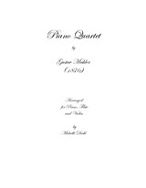 Piano Quartet in A minor (for trio)