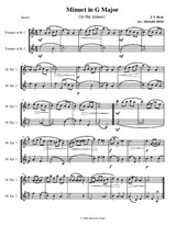 Minuet in G Major (in G minor)
